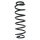 Fahrwerksfeder-Set hinten Schraubenfeder 325mm SPIDAN für VW GOLF VII