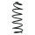 Suspension spring set front coil spring 301mm SPIDAN for SMART FORTWO Coupe