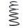 Suspension spring set front coil spring 321mm SPIDAN for DACIA SANDERO 1.5