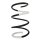 Suspension spring set front coil spring 321mm SPIDAN for KIA CARENS III