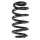 Fahrwerksfeder-Set hinten Schraubenfeder 264mm SPIDAN für AUDI A6 C6