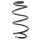 Suspension spring set front coil spring 302mm SPIDAN for AUDI A1 Sportback