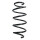 Suspension spring set front coil spring 345mm SPIDAN for VW TOURAN 1T1