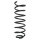 Suspension spring set rear coil spring 359mm SPIDAN for SAAB 9 5 YS3E