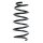 Suspension spring set front coil spring 315mm SPIDAN for OPEL ASTRA H