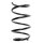Suspension spring set front coil spring 305mm SPIDAN for BMW 5 Touring