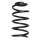 Fahrwerksfeder-Set hinten Schraubenfeder 243mm SPIDAN für OPEL CORSA D