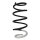 Suspension spring set front coil spring 350mm SPIDAN for RENAULT KANGOO Rapid