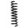 Suspension spring set rear coil spring 340mm SPIDAN for MERCEDES C KLASSE