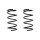 Suspension spring set front coil spring 339mm SPIDAN for TUCSON JM
