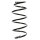 Suspension spring set front coil spring 356mm SPIDAN for OPEL VECTRA C