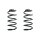 Fahrwerksfeder-Set hinten Schraubenfeder 261mm SPIDAN für OPEL CORSA E