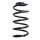 Fahrwerksfeder-Set hinten Schraubenfeder 261mm SPIDAN für OPEL CORSA E