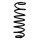 Suspension spring set rear coil spring 362mm SPIDAN for CITROËN NEMO