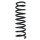 Fahrwerksfeder-Set hinten Schraubenfeder 318mm SPIDAN für KIA PRO CEED