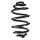 Fahrwerksfeder-Set hinten Schraubenfeder 283mm SPIDAN für VW TRANSPORTER T4