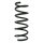Suspension spring set rear coil spring 333mm SPIDAN for FORD MONDEO IV