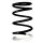 Fahrwerksfeder-Set hinten Schraubenfeder 266mm mit Hülse SPIDAN für TOYOTA RAV 4