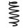 Suspension spring set front coil spring 305mm SPIDAN for FORD FIESTA VII