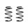 Suspension spring set front coil spring 264mm SPIDAN for VW GOLF VII