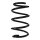 Suspension spring set front coil spring 264mm SPIDAN for VW GOLF VII