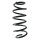 Suspension spring set front coil spring 341mm SPIDAN for OPEL MOKKA