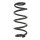Suspension spring set front coil spring 333mm SPIDAN for AUDI A6 C7