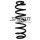 Fahrwerksfeder-Set hinten Schraubenfeder 347mm SPIDAN für VW TIGUAN (AD1)