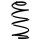 Suspension spring set front coil spring 320mm SPIDAN for VOLVO V40 hatchback