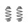 Fahrwerksfeder-Set hinten Schraubenfeder 317mm SPIDAN für CHEVROLET CRUZE (J300)
