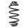 Suspension spring set rear coil spring 317mm SPIDAN for CHEVROLET CRUZE J300