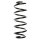 Suspension spring set front coil spring 354mm SPIDAN for AUDI A6 C5