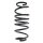 Fahrwerksfeder-Set hinten Schraubenfeder 293mm SPIDAN für SMART FORFOUR (454)