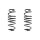 Suspension spring set rear coil spring 293mm SPIDAN for SMART FORFOUR 454