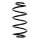 Suspension spring set front coil spring 296mm SPIDAN for VW LUPO I