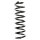 Suspension spring set rear coil spring 340mm SPIDAN for RENAULT SCÉNIC II