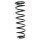 Fahrwerksfeder-Set hinten Schraubenfeder 358mm SPIDAN für HONDA CIVIC VI