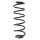 Suspension spring set rear coil spring 328mm SPIDAN for FORD FUSION JU