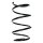 Suspension spring set front coil spring 333mm SPIDAN for BMW 3 Cabriolet