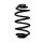 Fahrwerksfeder-Set hinten Schraubenfeder 295mm SPIDAN für OPEL ASTRA J