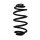 Suspension spring set rear coil spring 295mm SPIDAN for OPEL ASTRA J