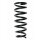 Fahrwerksfeder-Set hinten Schraubenfeder 296mm SPIDAN für TOYOTA AVENSIS Kombi