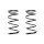 Suspension spring set front coil spring 372mm SPIDAN for SPACE STAR