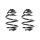 Fahrwerksfeder-Set hinten Schraubenfeder 233mm SPIDAN für OPEL CORSA B