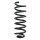 Suspension spring set rear coil spring 323mm SPIDAN for AUDI A8 D2