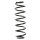 Suspension spring set rear coil spring 333mm SPIDAN for SKODA FABIA I