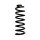 Suspension spring set rear coil spring 311mm SPIDAN for PEUGEOT 407 6D