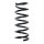 Suspension spring set rear coil spring 278mm SPIDAN for HONDA CIVIC VII