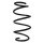 Suspension spring set front coil spring 325mm SPIDAN for OPEL ASTRA K