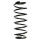 Suspension spring set front coil spring 375mm SPIDAN for AUDI 80 B3